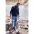 JP1880 Cardigan Knitted with Zipper Navy TALL - MEESTERIIDED MT-6XLT - Pikad meeste riided