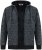 Duke Fareham Bonded Sherpa Lining Knitted Hoodie Grey - Sviitrid ja dressipluusid - Meeste suured kapuutsiga jakid suurustes 2XL – 14XL