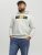 Jack & Jones Codyy Hoodie White - Sviitrid ja dressipluusid - Meeste suured kapuutsiga jakid suurustes 2XL – 14XL