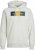 Jack & Jones Codyy Hoodie White - Sviitrid ja dressipluusid - Meeste suured kapuutsiga jakid suurustes 2XL – 14XL