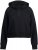 Ulla Popken Ribbed Inset Zip Collar Hoodie Black - Sviitrid ja dressipluusid - 