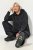 Ulla Popken Sweater Knit Fleece Hoodie Black - Sviitrid ja dressipluusid - Mugavad dressipluusid ja kudumid