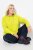 Ulla Popken Zippered Pocket and Reflective Piping Hoodie Green Apple - Sviitrid ja dressipluusid - Mugavad dressipluusid ja kudumid
