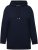 Ulla Popken Back Print Kangaroo Pocket Hoodie Navy - Sviitrid ja dressipluusid - 