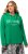 Ulla Popken City Name Graphic Hoodie Emerald Green - Sviitrid ja dressipluusid - 