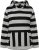 Ulla Popken Mixed Stripe Long Sleeve Hoodie Black - Sviitrid ja dressipluusid - 
