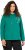 Ulla Popken Face Graphic Long Sleeve Hoodie Emerald Green - Sviitrid ja dressipluusid - 