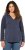 Ulla Popken Open Edged Long Sleeve V-Neck Hoodie Navy - Sviitrid ja dressipluusid - 