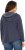 Ulla Popken Open Edged Long Sleeve V-Neck Hoodie Navy - Sviitrid ja dressipluusid - 
