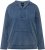 Ulla Popken Raw Hem Long Sleeve Hoodie Night Blue - Sviitrid ja dressipluusid - 