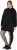 Ulla Popken Longline Lace Up Hoodie Black - Sviitrid ja dressipluusid - 