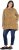 Ulla Popken Tiered Flounce Panel Zip Up Hoodie Mocha Brown - Sviitrid ja dressipluusid - 