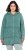 Ulla Popken Tiered Flounce Panel Zip Up Hoodie Green - Sviitrid ja dressipluusid - 