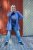 Ulla Popken Tiered Flounce Panel Zip Up Hoodie Atlantic Blue - Sviitrid ja dressipluusid - 