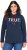 Ulla Popken TRUE Lettering Hoodie Navy Blue - Sviitrid ja dressipluusid - 