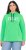 Ulla Popken TRUE Lettering Hoodie Mint Green - Sviitrid ja dressipluusid - 