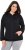 Ulla Popken Eyelet Embroidered Zip-Up Hoodie Black - Sviitrid ja dressipluusid - 