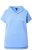 Ulla Popken Quick Drying Short Sleeve Hoodie Light Blue - Sviitrid ja dressipluusid - 