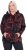 Ulla Popken Fleece Flower Print Zip-Up Hoodie Black - Sviitrid ja dressipluusid - 