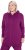 Ulla Popken Contrast Piping Zip-Up Hoodie Pink Berry - Sviitrid ja dressipluusid - 