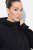 Ulla Popken Mix Fabric Reflective Trim Zip Hoodie Black - Sviitrid ja dressipluusid - Mugavad dressipluusid ja kudumid