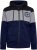 Kam Jeans 7083 Zip Thru Cut & Saw Brooklyn Hoodie Jet Black - Sviitrid ja dressipluusid - Meeste suured kapuutsiga jakid suurustes 2XL – 14XL
