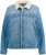 Ulla Popken Teddy Fleece Lined Denim Jacket Blue Denim - Joped - 