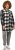 Ulla Popken Mixed Plaid Long Sleeve Button Down Shacket Black - Joped - 