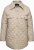 Ulla Popken Quilted Water Repellent Shirt Jacket Medium Grey - Joped - 