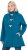 Ulla Popken HYPRAR Water-Repellent Softshell Jacket Teal - Joped - 