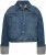 Ulla Popken Wide Cuff Denim Jacket Blue Denim - Joped - 
