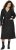 Ulla Popken Denim Acid Wash Trench Coat Black - Joped - 