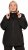 Ulla Popken Lightweight Rain Jacket Black - Joped - 