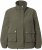 Ulla Popken Cargo Style Elastic Hem Jacket Olive Grey - Joped - 