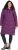 Ulla Popken HYPRAR Longline Water Repellent Jacket Plum - Joped - 
