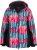 Ulla Popken HYPRAR Graphic Stripe Fully Lined Ski Jacket Teal - Joped - 