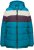 Ulla Popken HYPRAR Striped Triple Function Fully Lined Quilted Jacket Dark Petrol - Joped - 