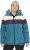 Ulla Popken HYPRAR Striped Triple Function Fully Lined Quilted Jacket Dark Petrol - Joped - 