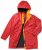 Ulla Popken HYPRAR Triple Function Contrast Trim Quilted Lining Jacket Salsa Red - Joped - 