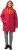 Ulla Popken HYPRAR Triple Function Contrast Trim Quilted Lining Jacket Salsa Red - Joped - 