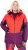 Ulla Popken HYPRAR Performance Colorblock Ski Jacket Coral - Joped - 