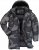 JP1880 Quilted Parka with Camouflage Drawstring Waist Black - Jakid ja joped - Joped, suured suurused: 2XL – 12XL