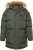 JP1880 Quilted Parka Lightweight and Warm with Faux Fur Hood Dark Green - Jakid ja joped - Joped, suured suurused: 2XL – 12XL