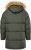 JP1880 Quilted Parka Lightweight and Warm with Faux Fur Hood Dark Green - Jakid ja joped - Joped, suured suurused: 2XL – 12XL