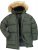 JP1880 Quilted Parka Lightweight and Warm with Faux Fur Hood Dark Green - Jakid ja joped - Joped, suured suurused: 2XL – 12XL