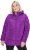 Ulla Popken Quilted Water Repellent Jacket Dark Purple - Joped - 