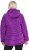 Ulla Popken Quilted Water Repellent Jacket Dark Purple - Joped - 