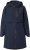 Ulla Popken Hooded with Zippered Pockets and Zippered Side Slits Jacket Navy - Joped - 