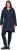 Ulla Popken Hooded with Zippered Pockets and Zippered Side Slits Jacket Navy - Joped - 