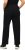 Ulla Popken Pull On Knit Straight Leg Pocket Pants Black - NAISTERIIDED 40-66 - 